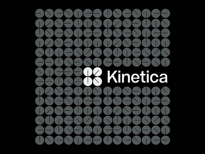 Kinetica: Dynamic Data Visualisation black and white brand identity branding color contrast creative design dynamic dynamic design graphic design kinetica logo logotype logotype design minimalist modern modern logo round shapes visual identity
