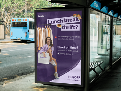 Poster thrifting fashion banner ad branding design facebook ad illustration instagram post social media social media post