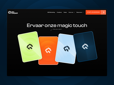 Pick a Card | CTA blue cards colorful creative cta different digital graphic design green interesting light blue orange persuasive ui unique web web design