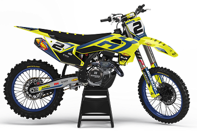MOCKUP + DESIGN HUSQVARNA FC-TC 2025 FACTORY EDITION) 3 SIDE branding design graphic design illustration logo motorcross ui vector vichle warp vinyl