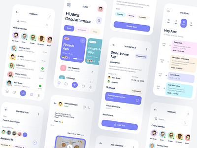 Project Management App Ui by Onixlab Studio Ltd for Onixlab on Dribbble
