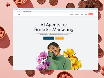 FillUP AI. Ai Agent for marketing agency website ai ai agent best ui design dribbble best landing page landingpagedesign ui ui design ux website design