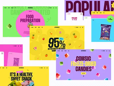 AI Landing page e-commerce design ✦ AstroFreeze animation design landing page motion graphics service site startup ui ux web web design website