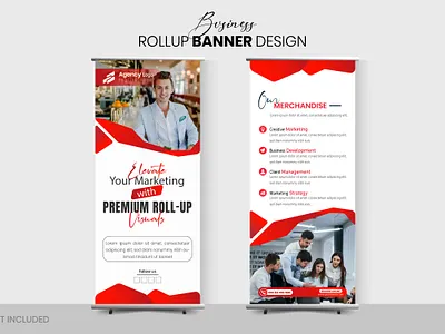 Professional Business Rollup Banner Design creative agency