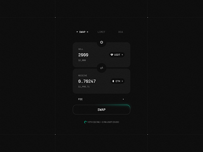 Tokens Swap blockchain chain crypto cryptocurrency defi design finance product design swap swapping token trade trading transaction ui ux visual design web 3