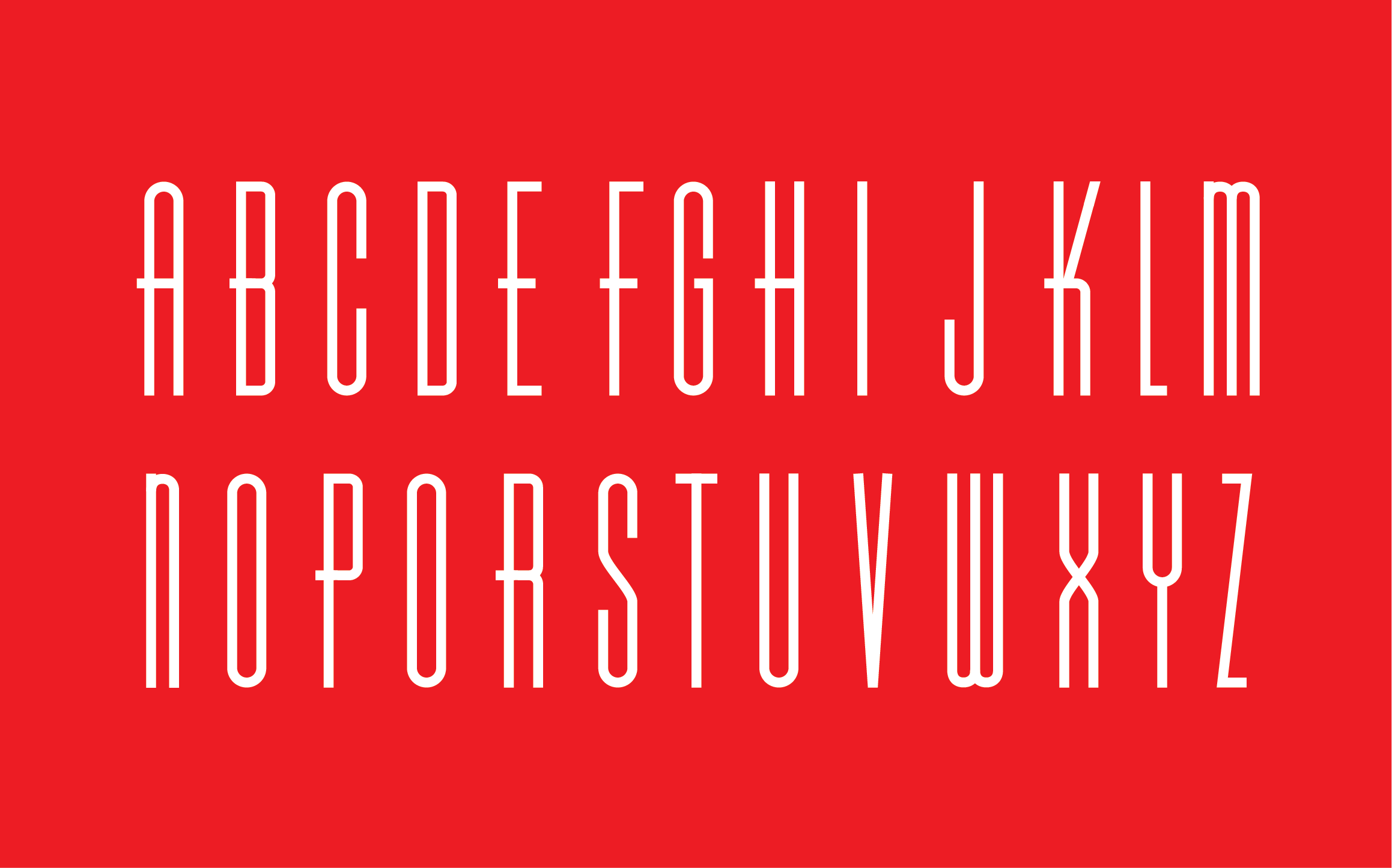 Marquee decorative display face family font type typography