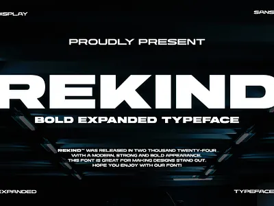 Rekind Expanded Font By Multype Studio extendedfonts