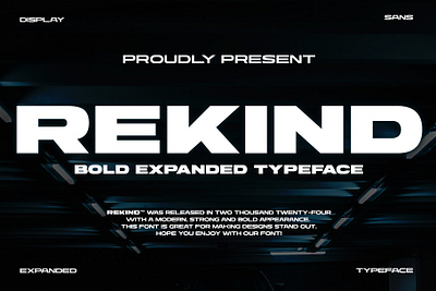 Rekind Expanded Font By Multype Studio extendedfonts