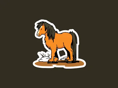 🐴 Horse Hand-Drawn Illustration art art design artwork brand branding creative agency design design studio designer draw graphic graphic design graphic designer hand drawn horse illustration illustrator logo pony sticker