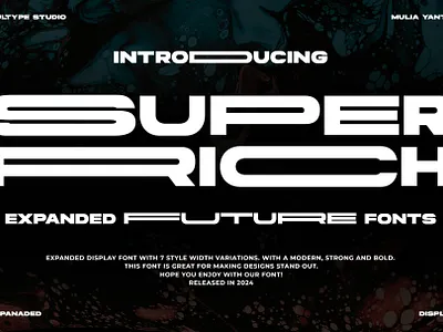 Super Rich Expanded Font By Multype Studio extendedfonts