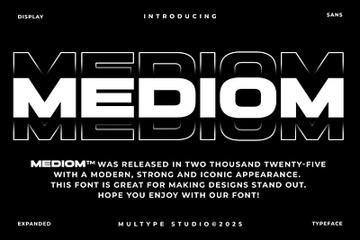 Mediom Extended Font By Multype Studio extendedfonts