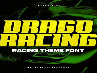 Drago Racing Font By Multype Studio fontspace