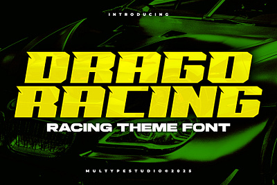 Drago Racing Font By Multype Studio fontspace