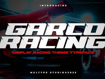 Garco Racing Font By Multype Studio fontspace