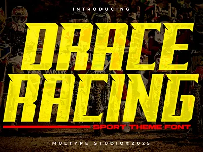 Drace Racing Font By Multype Studio fontspace
