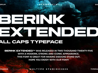 Berink Extended Font By Multype Studio extendedfonts