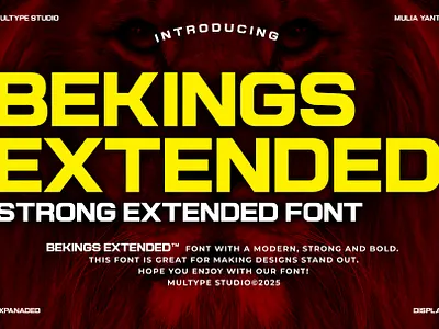 Bekings Extended Font By Multype Studio extendedfonts