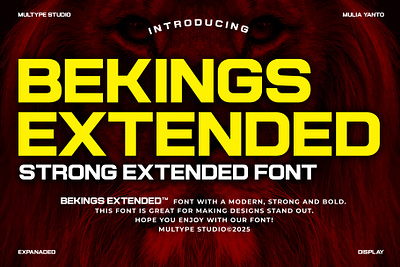 Bekings Extended Font By Multype Studio extendedfonts