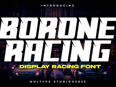 Borone Racing Font By Multype Studio fontspace