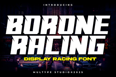 Borone Racing Font By Multype Studio fontspace