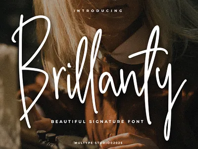 Brillanty Signature Font By Multype Studio monolinefont