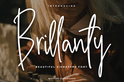 Brillanty Signature Font By Multype Studio monolinefont