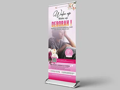 Womens Mental Health Day Rollup Banner banner design black men black women event banner men menatl health rollup banner women womens mental health day