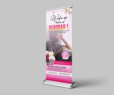 Womens Mental Health Day Rollup Banner banner design black men black women event banner men menatl health rollup banner women womens mental health day