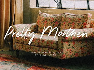 Pretty Morthen Handwritten Font By Multype Studio monolinefont