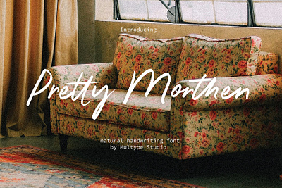Pretty Morthen Handwritten Font By Multype Studio monolinefont