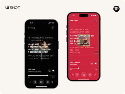 Spotify Music / UI Shot app apple design mobile music player sound spotify ui ux