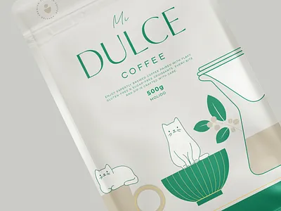 Mi Dulce bakery cafe cat coffee design graphic design illustration logo packaging packagingdesign