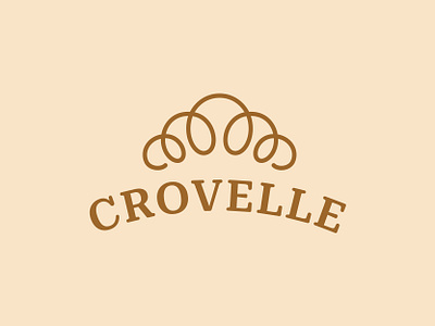Crovelle Logo bakery branding croissant crovelle food logo restaurant