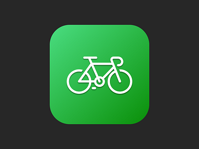 Sprocket Android App Icon 2024 android app app store aso bicicleta bicycle bike branding cycle data design experiment galaxy store green illustration ios play store simple sprocket ui