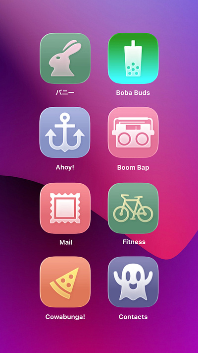 More Icon Composer tests... app icons icons ios liquid glass