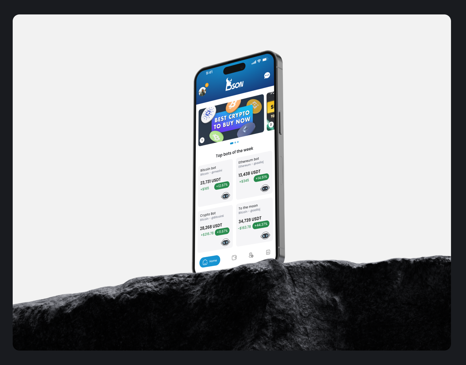 Crypto Wallet ｜Crypto Trading Bot｜BSON crypto bot crypto landing page crypto trading bot crypto wallet crypto wallet app crypto wallet app design crypto wallet app ui crypto wallet app ui design crypto wallet landing page crypto wallet mobile app crypto wallet ui crypto wallet ui design crypto wallet web crypto wallet website crypto website cryptocurrency app cryptocurrency app design cryptocurrency app ui trading bot wallet app design