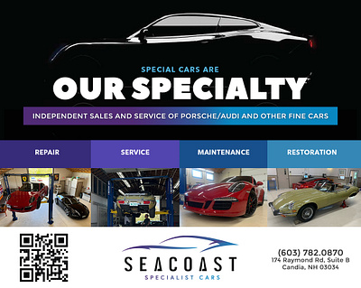 Digital Marketing - Seacoast Specialist Cars branding graphic design