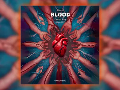 World Blood Donor Day advertising bangladesh creative design graphic design graphicdesign illustration poster vector