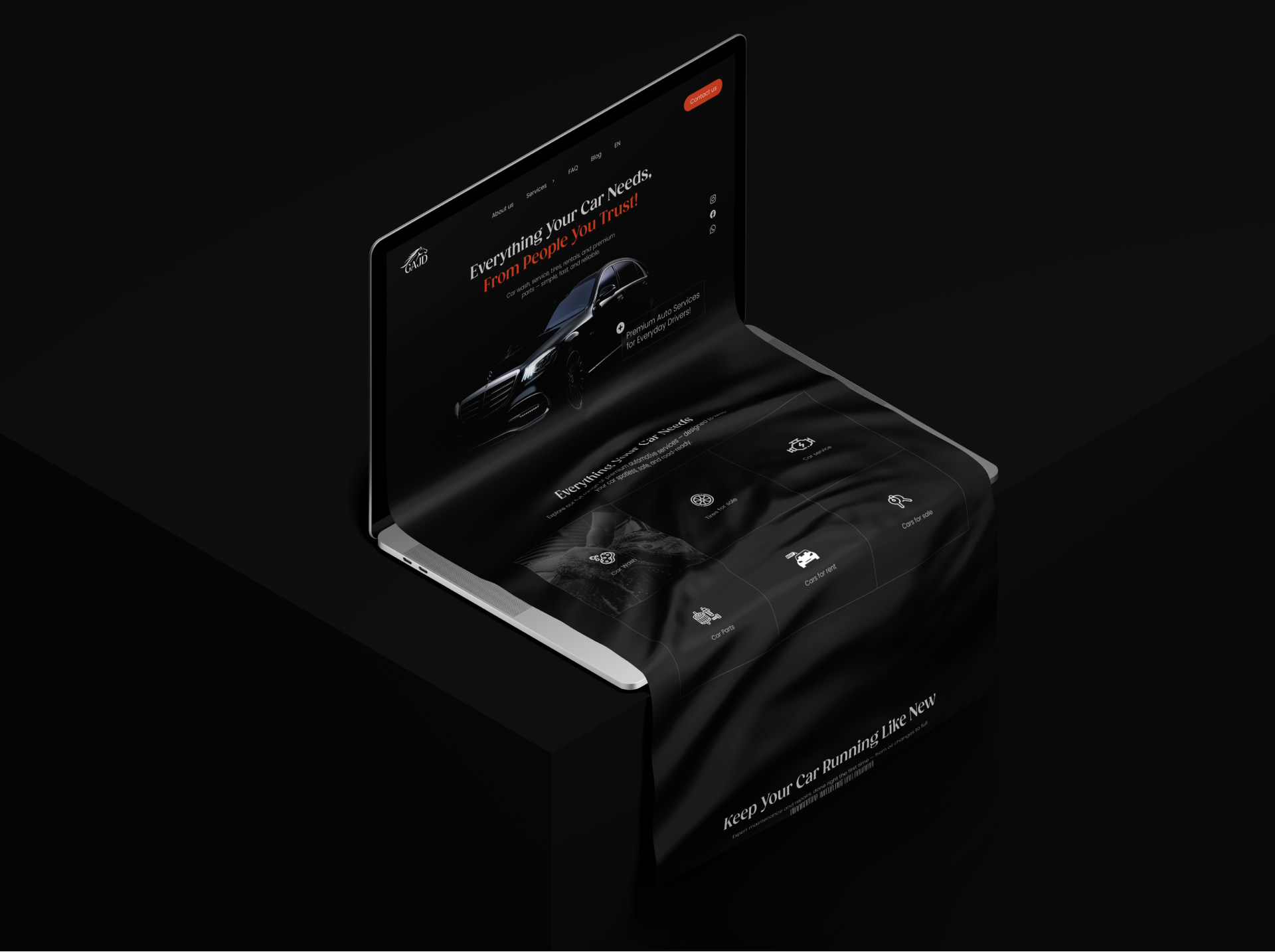 Example of Website Design & Word Press Development