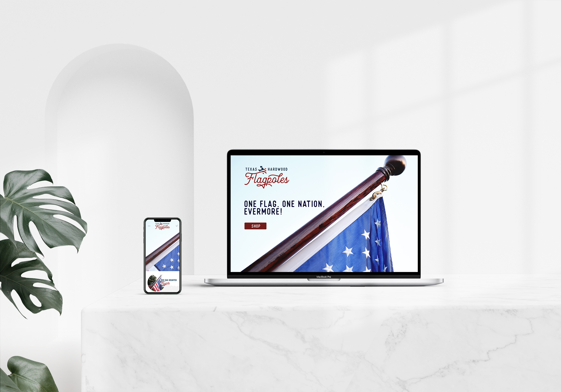 Branding & Website Design - Texas Hardwood Flagpoles