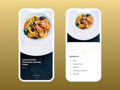 DailyUI Challenge #040 - Recipe figma ui