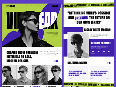 Eyewear Website Design colourful design dribble best shot e commerce ecommerce eye wear eyewear glasses graphic design landing page minimal online shopping project shop sunglass sunglasses trendy web web design website