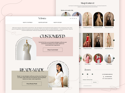 Veloura – Designer Wear Shopify UI | Customized & Ready-Made Fas