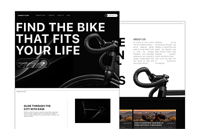 Crank & Flow Online Store Redesign 3d branding design development illustration landing page logo ui uiux design webdesign