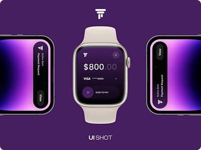 Byblos Bank Payment Approval / UI Shot app apple banking byblos byblos bank finance graphic design iphone mockup notification phone ui ux watch