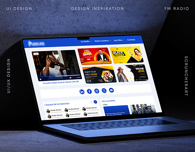 FM Radio Website UI/UX Design branding case study design graphic design landing page landing page design news portal podcast website portal radio ui ui ui design uiux user interface design ux web design website website design website ui