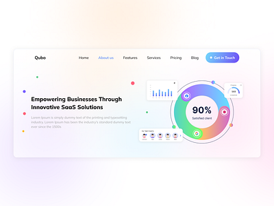 Empowering SaaS – Dashboard Hero Section UI