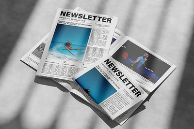Sports Newspaper Design (Newspaper Design Project) app branding design graphic design illustration logo typography ui ux vector