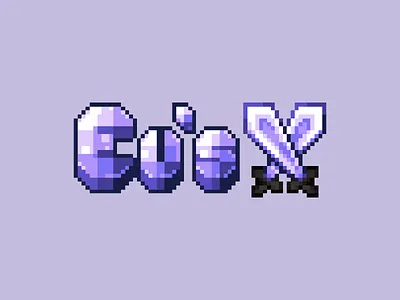 Eu's X Pixel Art Title design digital graphic design illustration logo pixel art pixelart typography