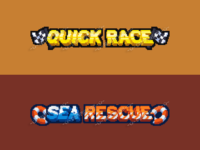 Pixel Art Titles for Norvale's City Fun digital graphic design illustration logo pixel art pixelart typography